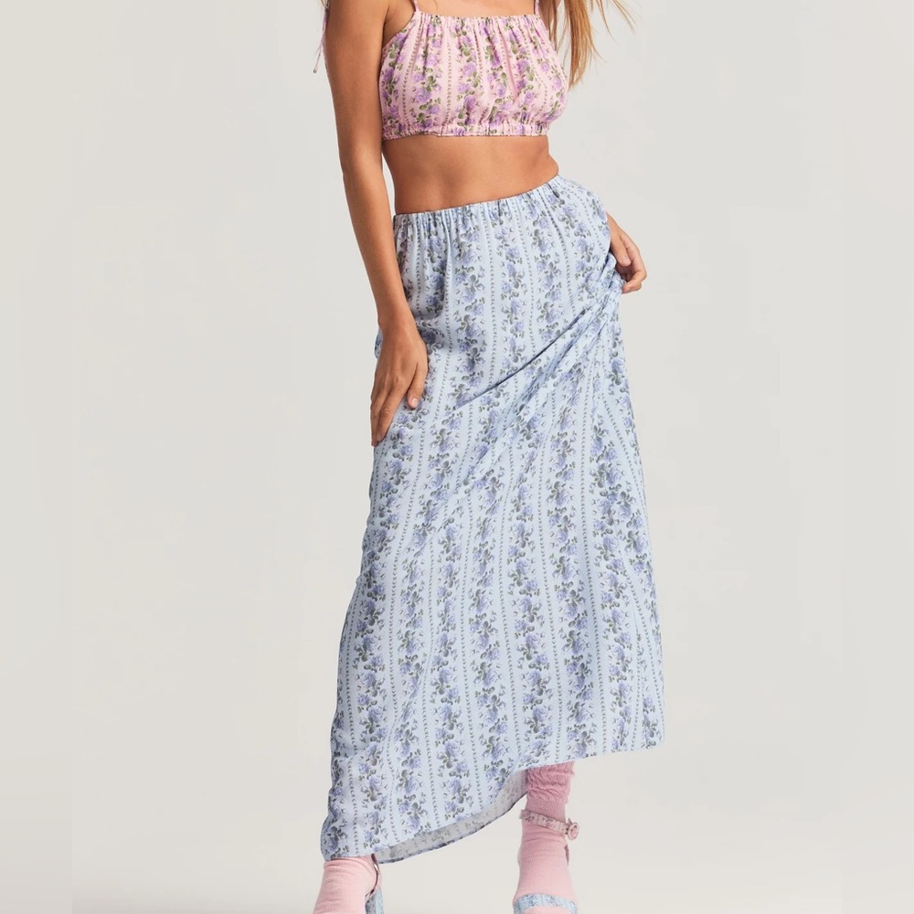 LoveShackFancy Jamila Maxi Skirt